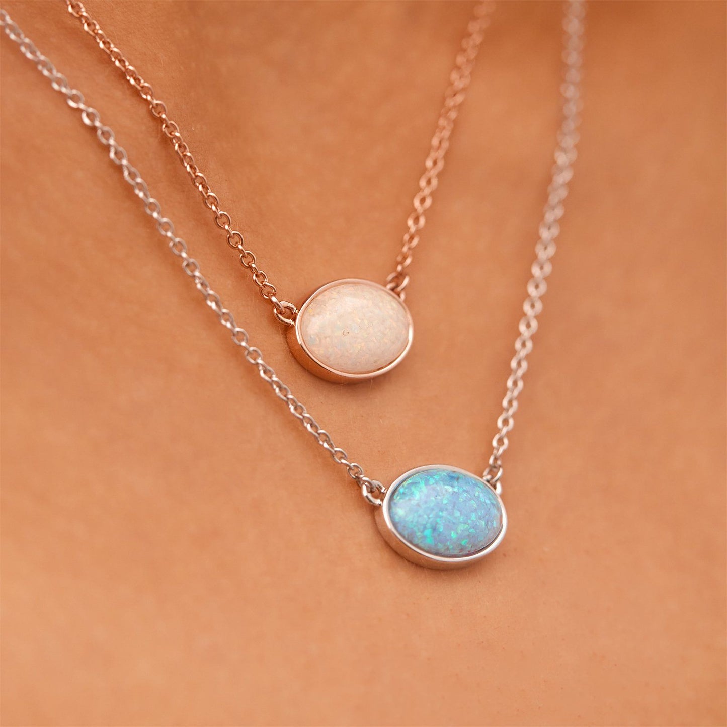 Opal Pendant Necklace