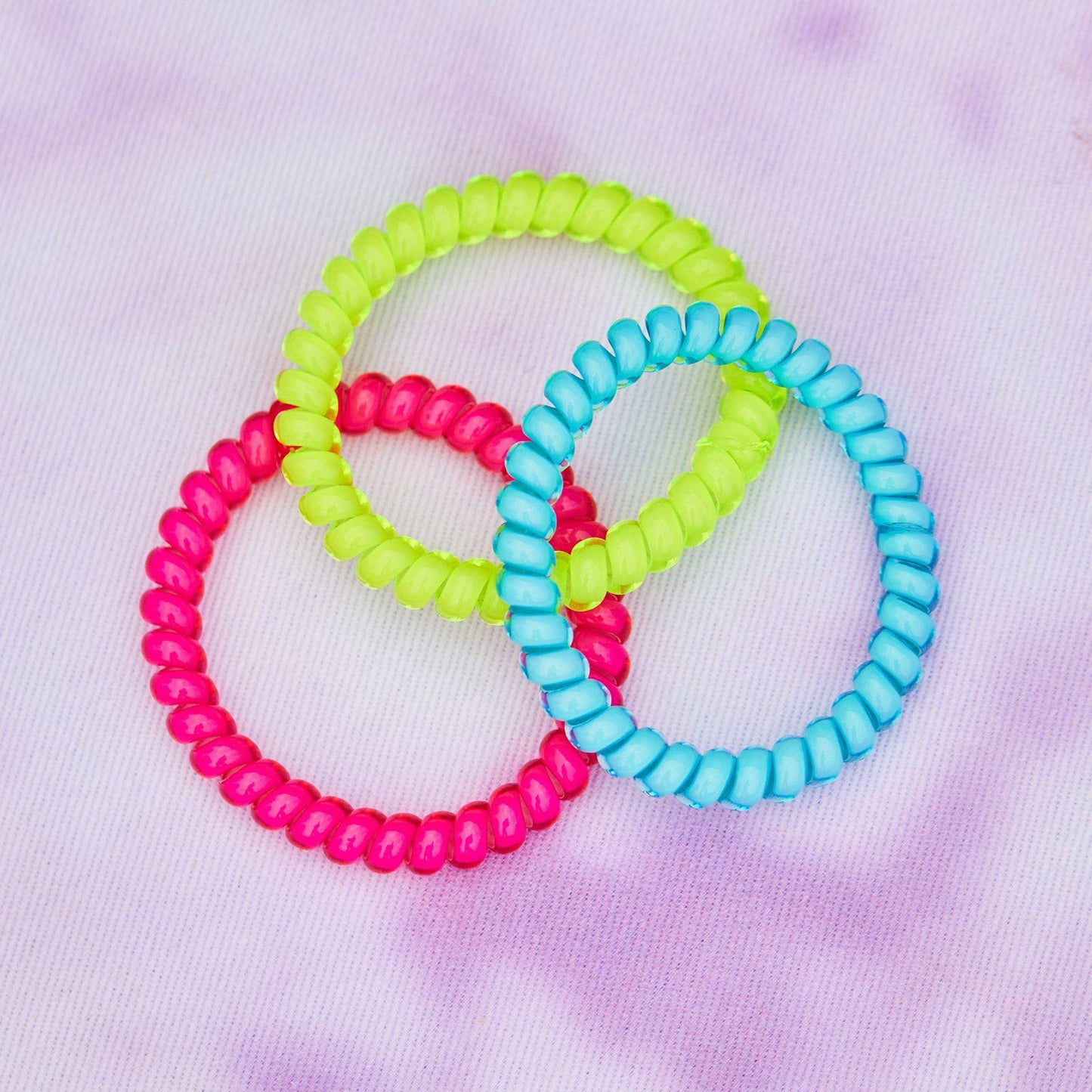 Neon Coil Scrunchies (Set of 3)