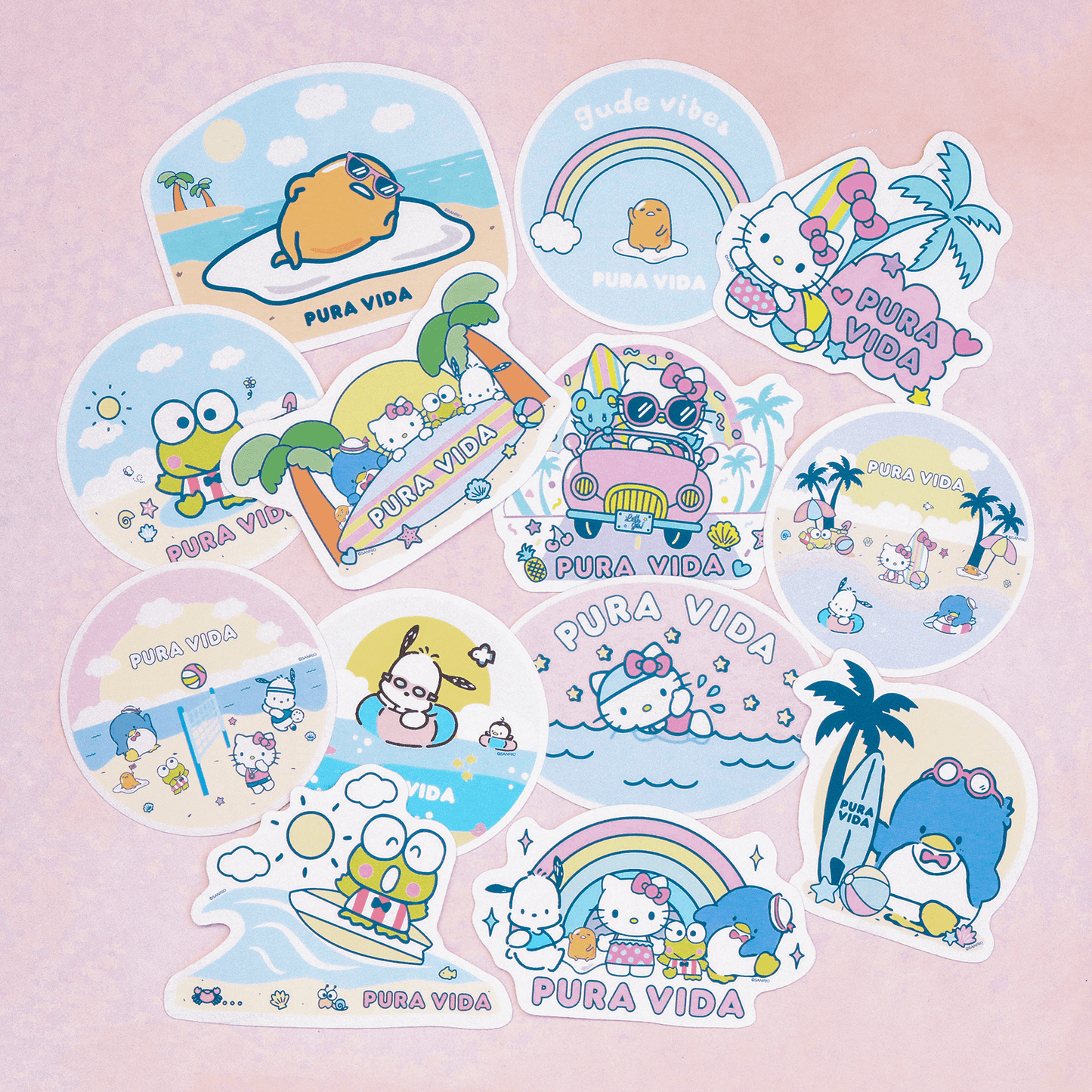 Hello Kitty & Friends Rainbow Sticker