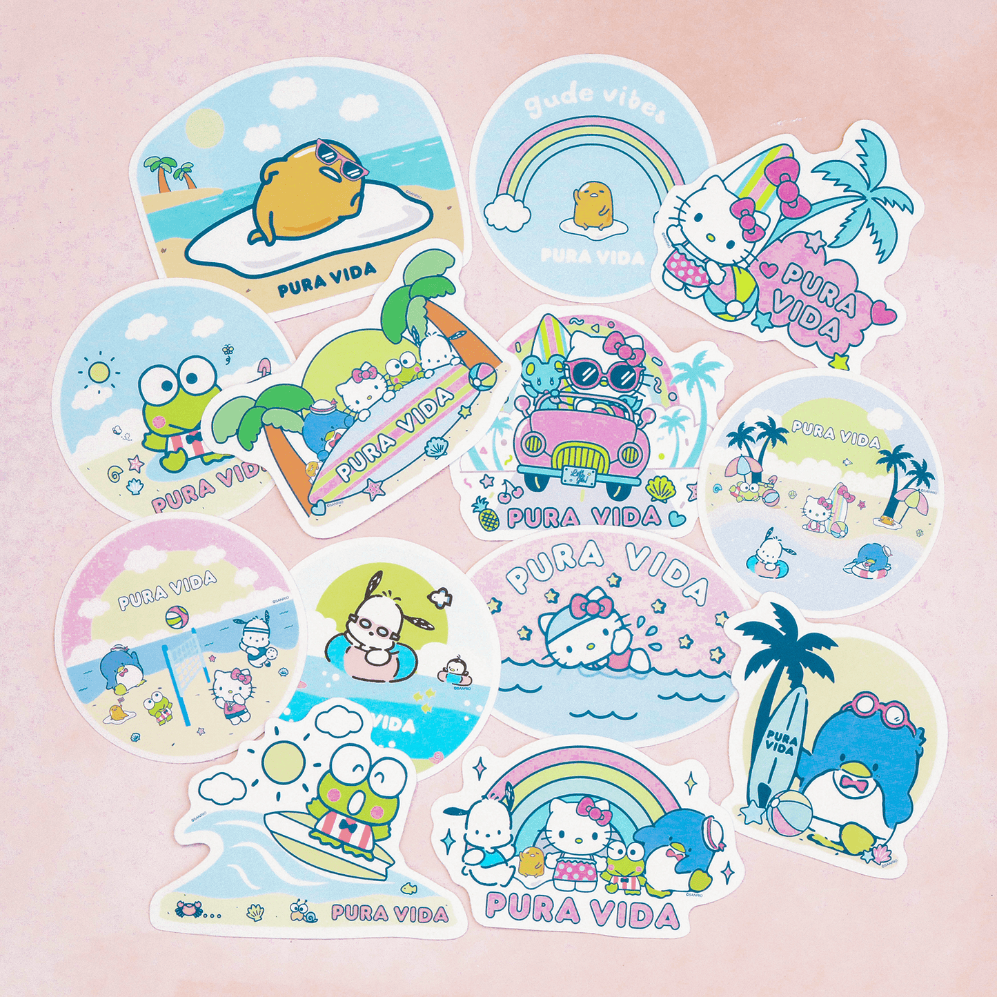 Keroppi Surfing Sticker