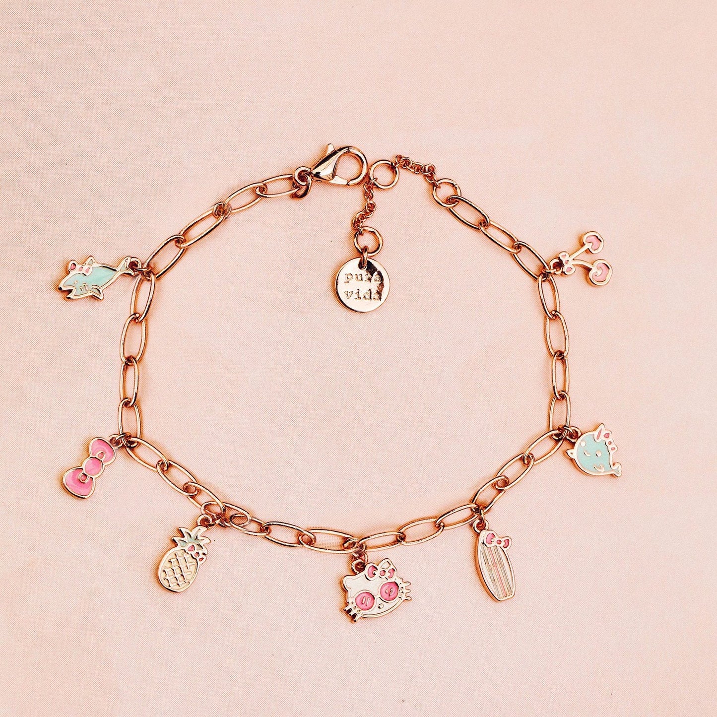 Hello Kitty Charms Chain Bracelet