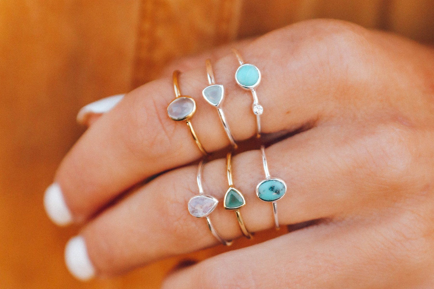 Teardrop Moonstone Ring