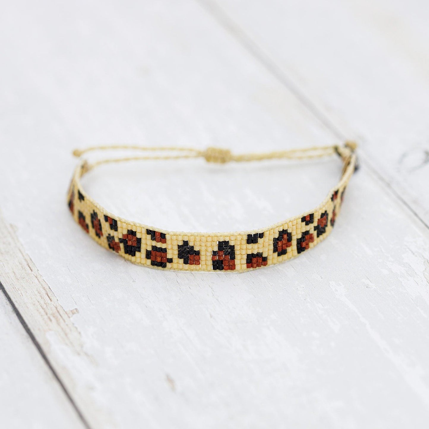 Protect Wildlife Seed Bead Bracelet