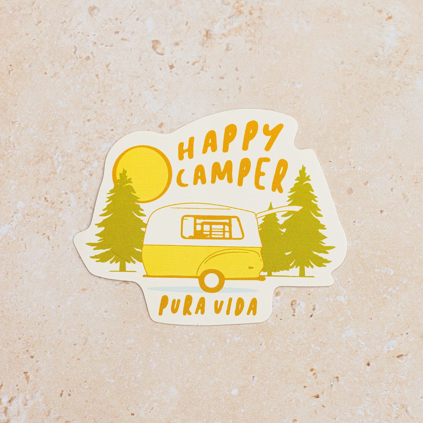 PV Happy Camper Sticker