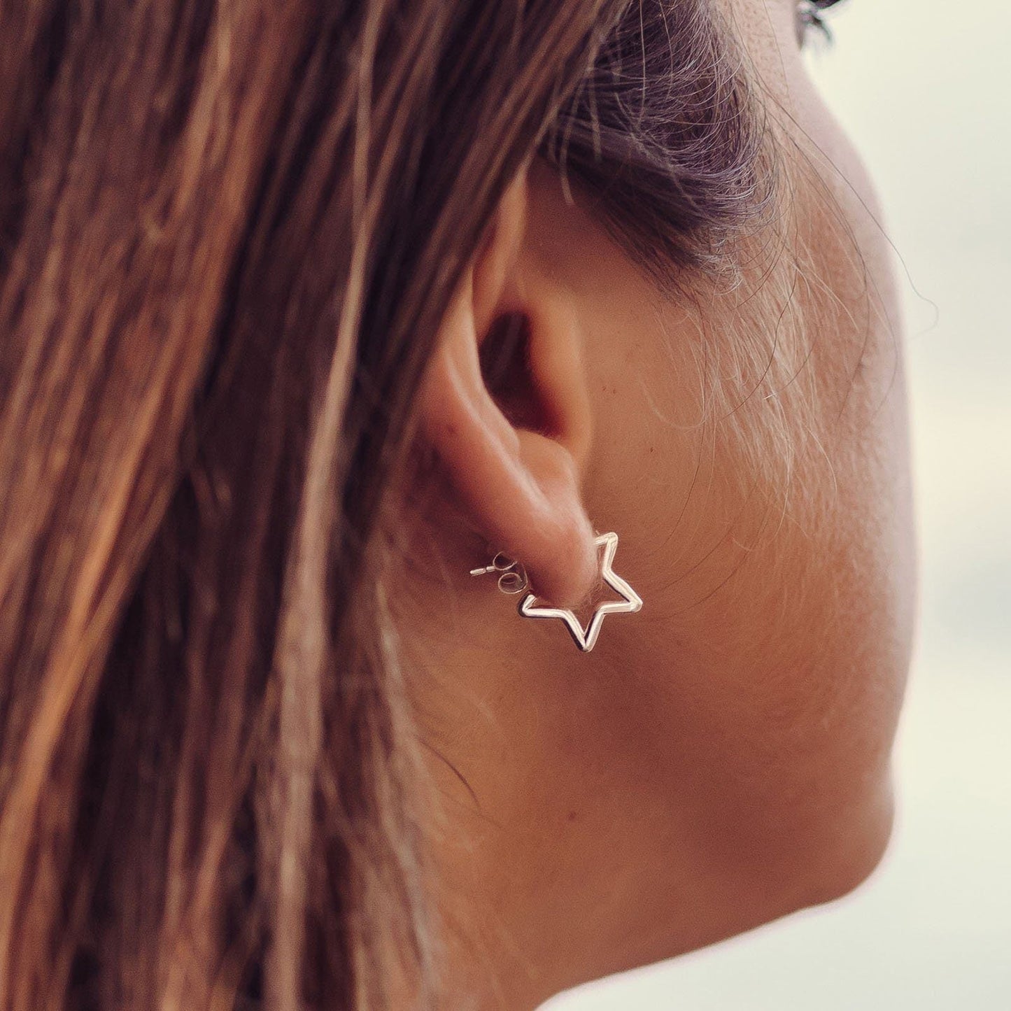 Seeing Stars Hoop Earrings