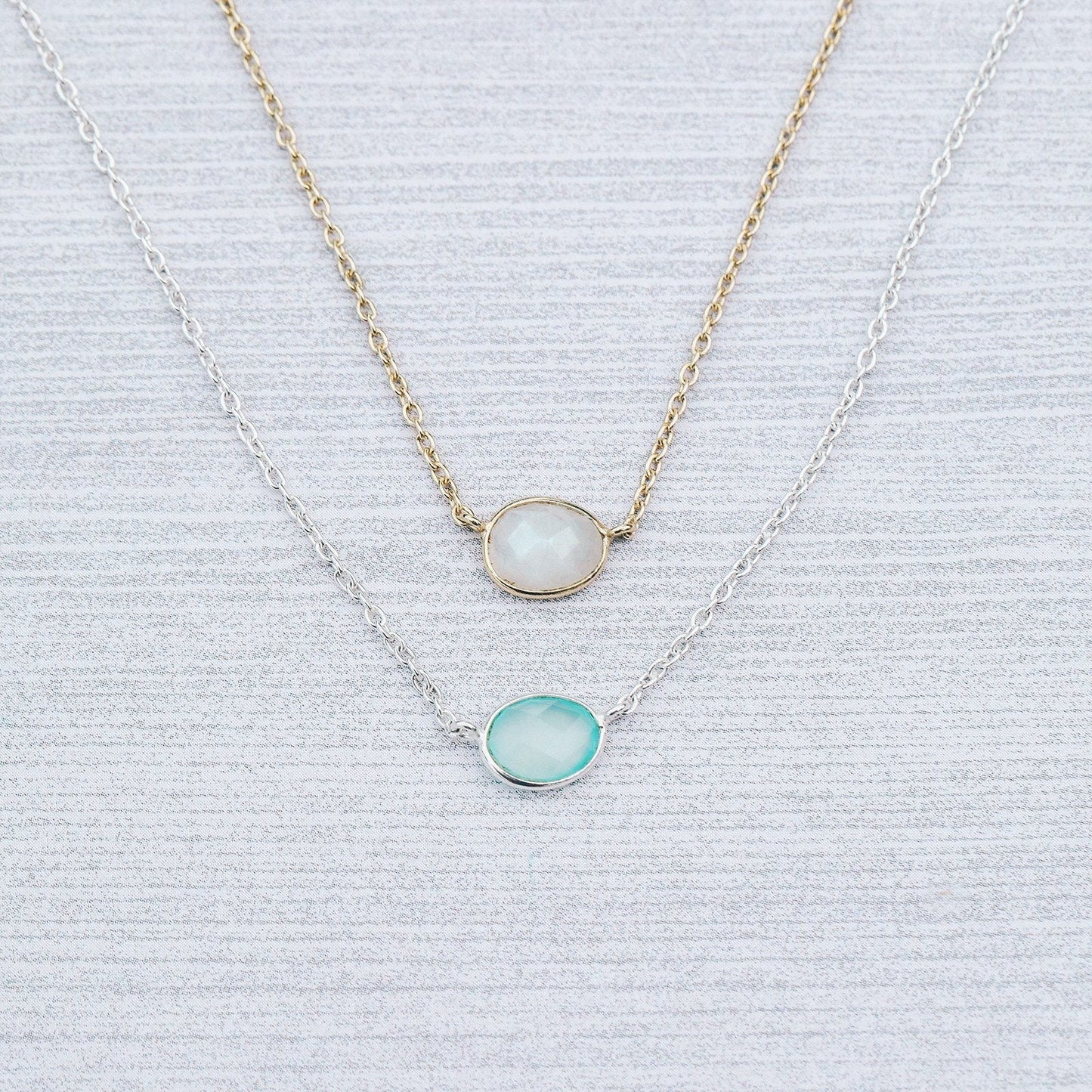 Teardrop Stone Necklace