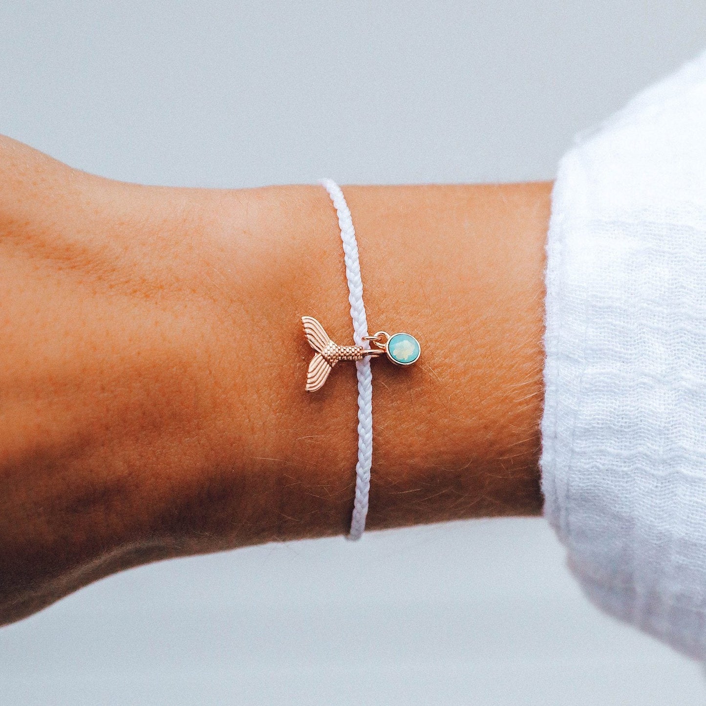 Mermaid Fin Dangling Charm Bracelet