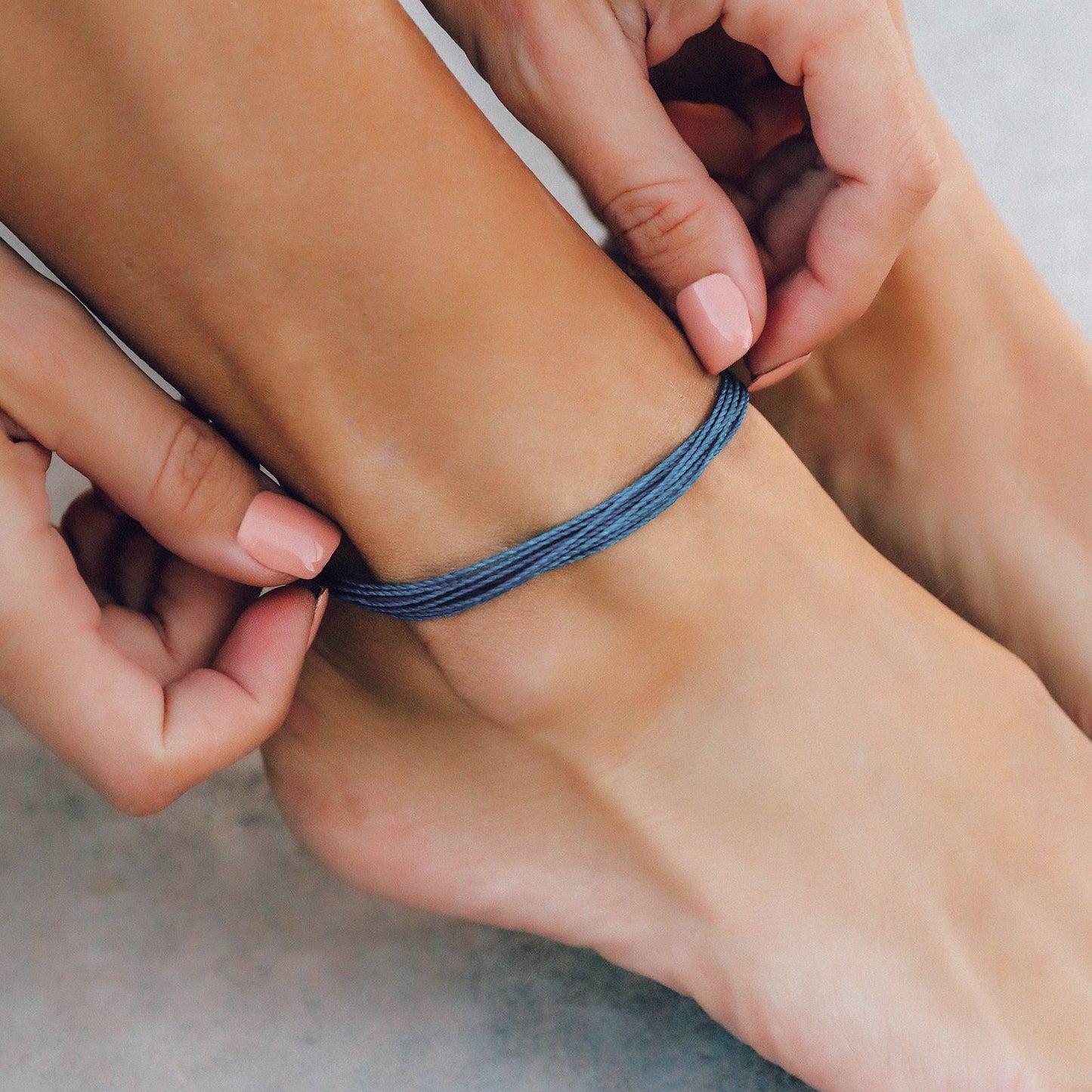 Dusty Blue Anklet