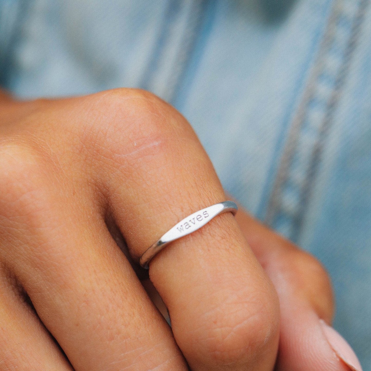 Wave Vibes Stacking Ring
