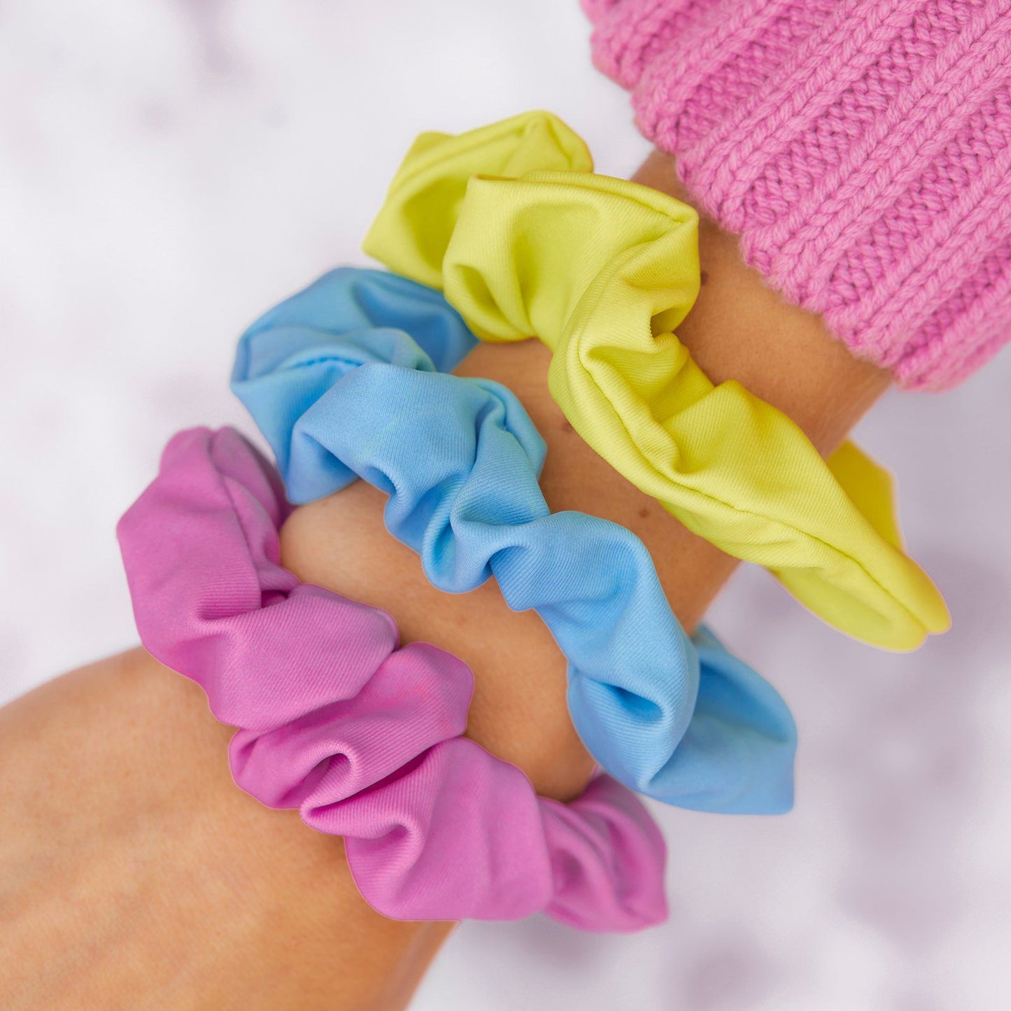 Neon Glow Scrunchies (Set of 3)