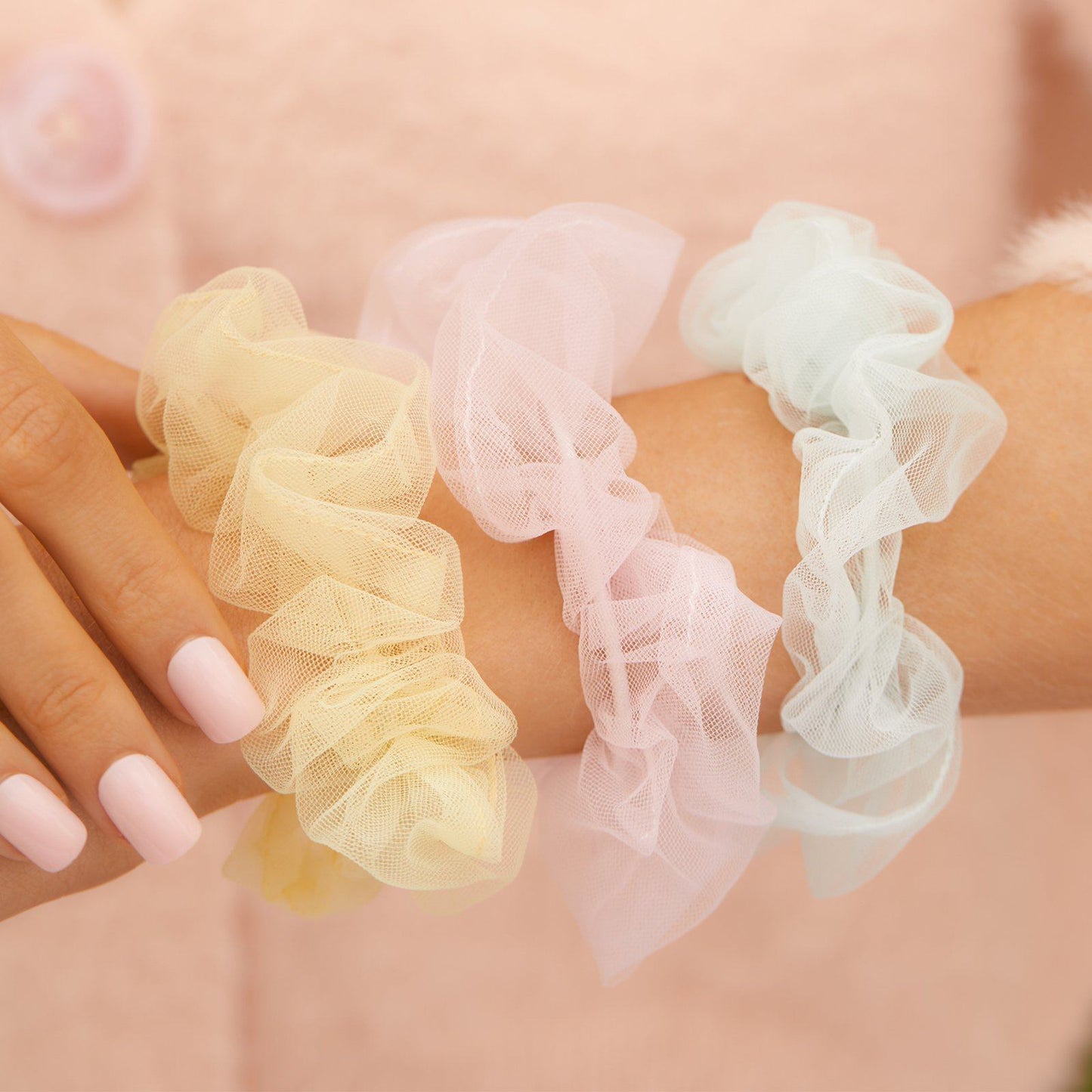 Lita Tulle Scrunchies (Set of 3)