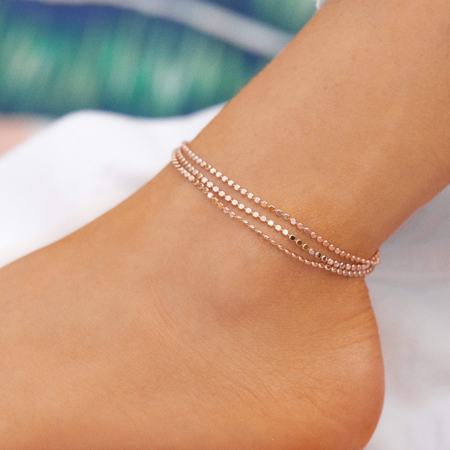 Rosarito Chain Anklet