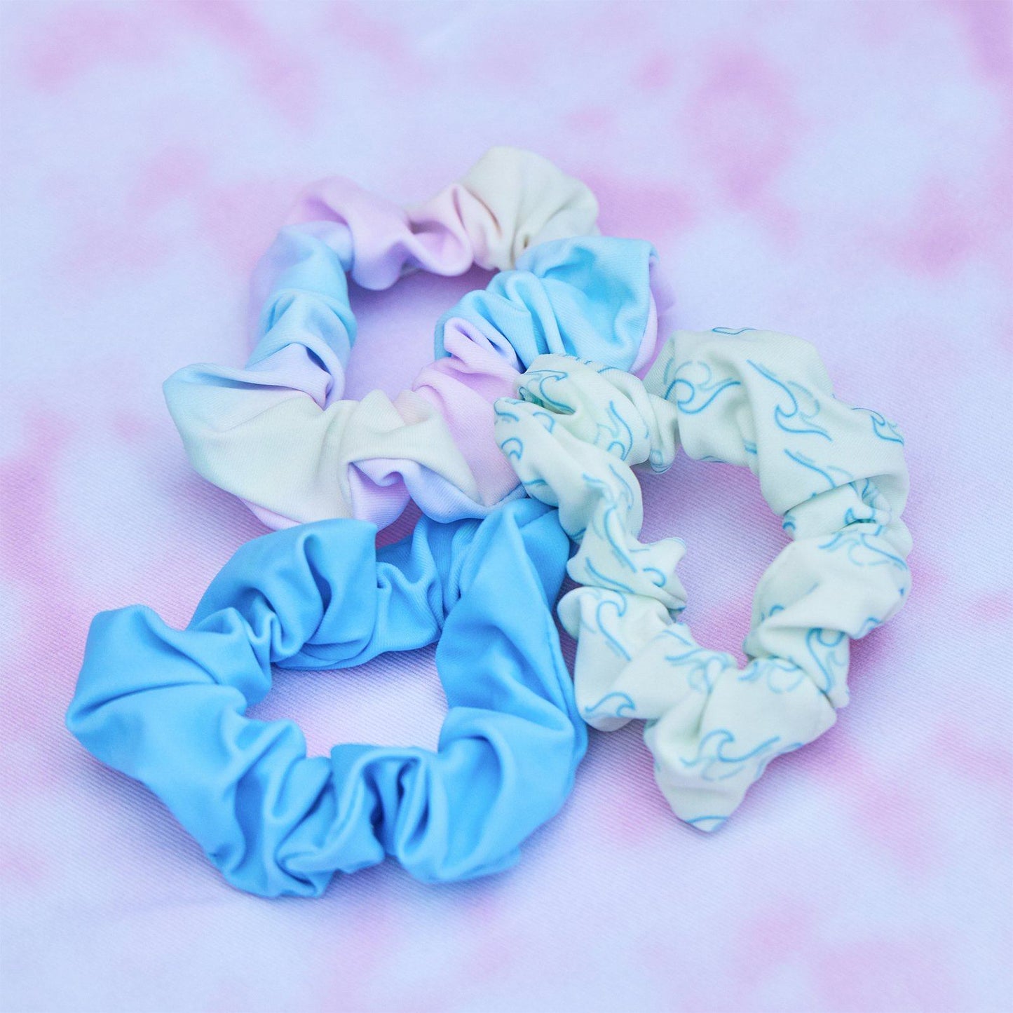 Catching Waves Scrunchies (Set of 3)