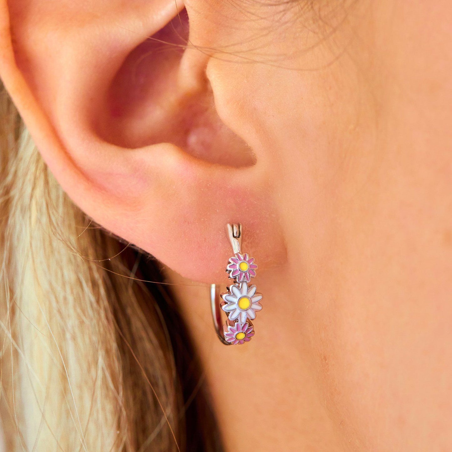 Disney Daisy Duck Hoop Earrings