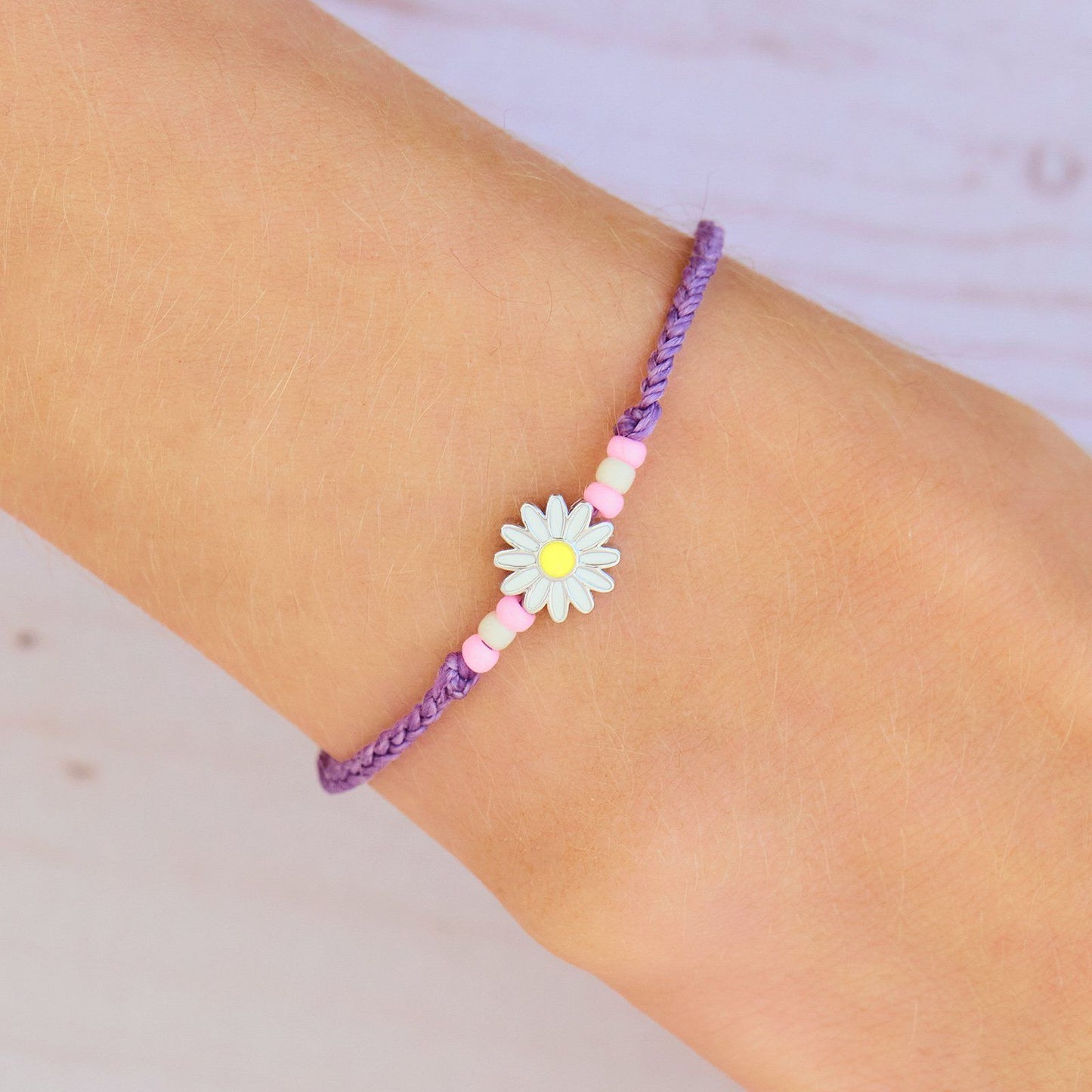 Disney Daisy Duck Seed Bead Bracelet