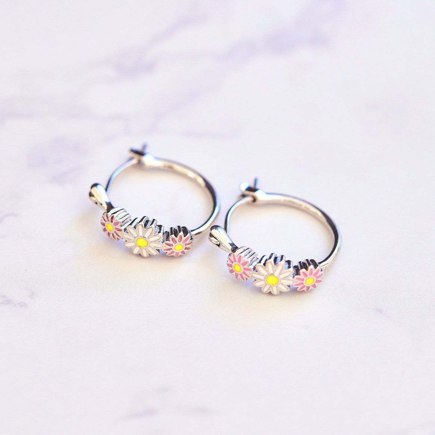 Disney Daisy Duck Hoop Earrings