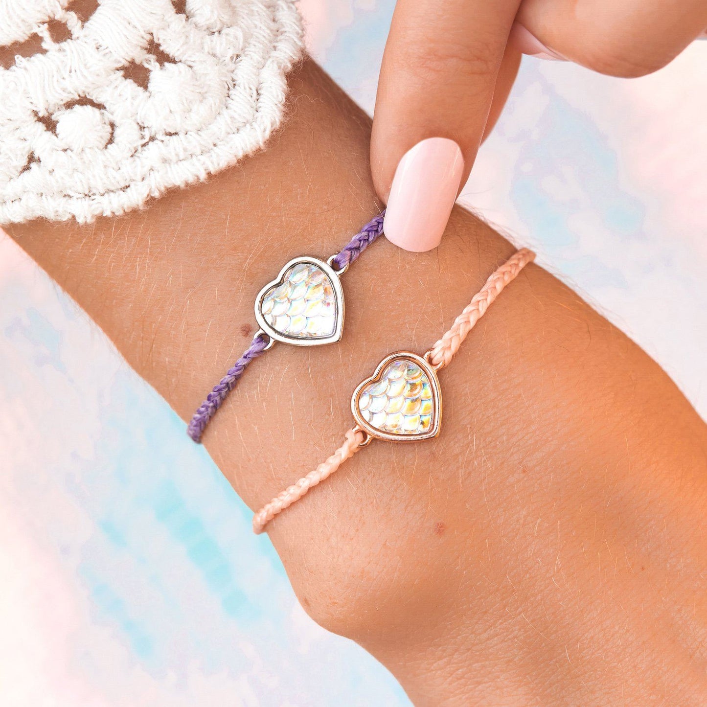 Mermaid Heart Charm Bracelet