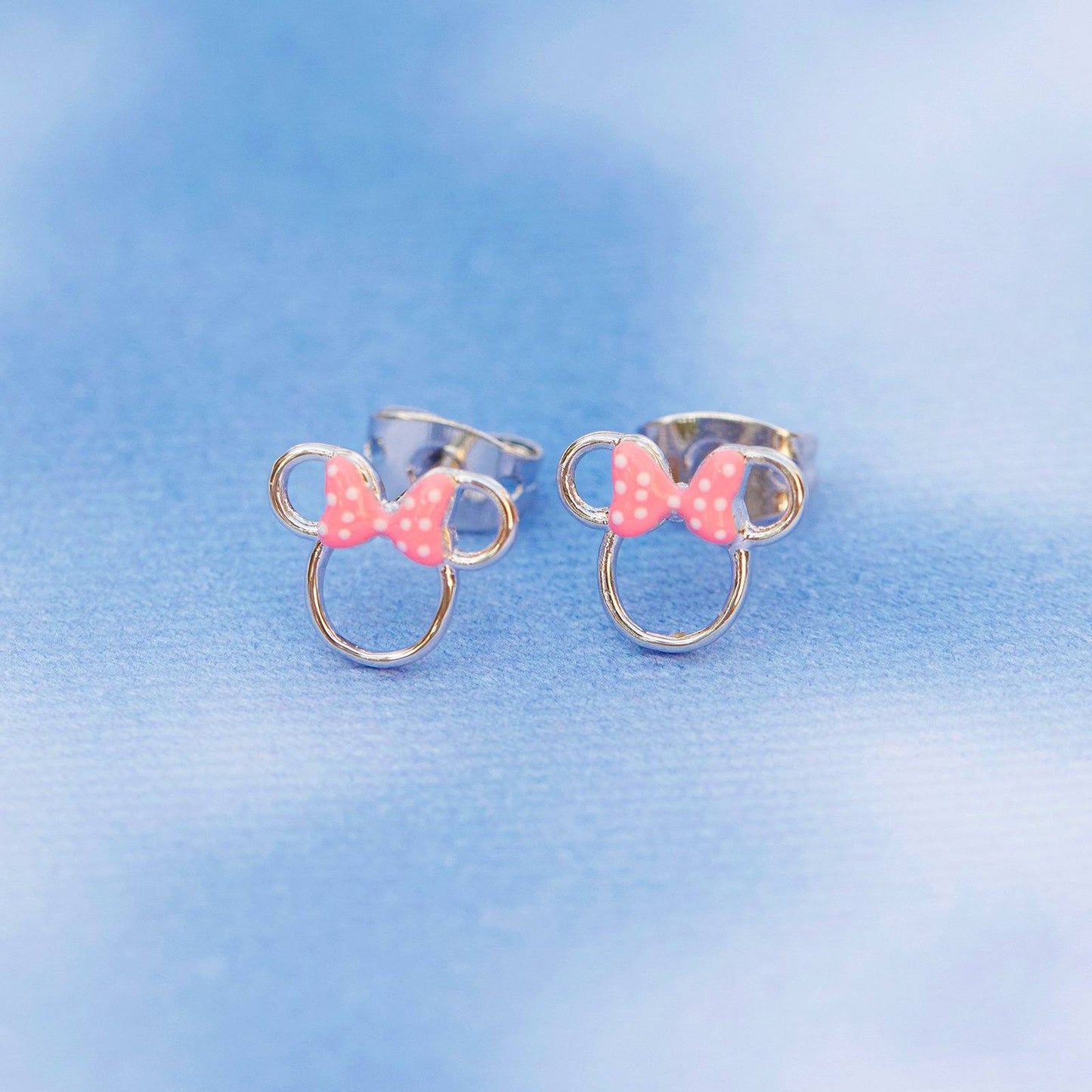Disney Minnie Mouse Cutout Stud Earrings
