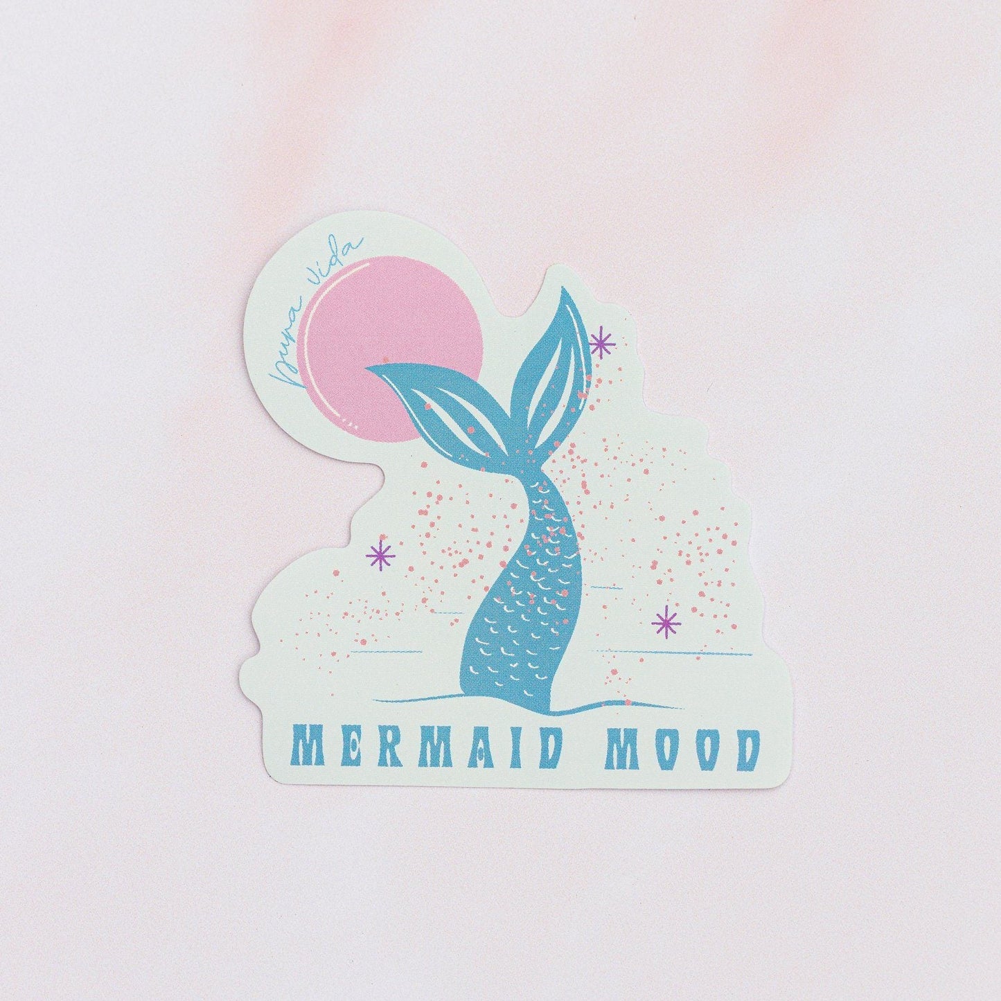 Mermaid Moon Sticker
