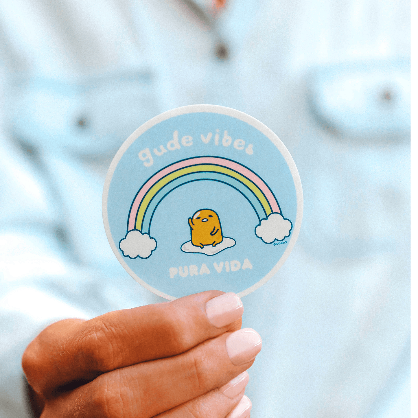 Gudetama Gude Vibes Sticker