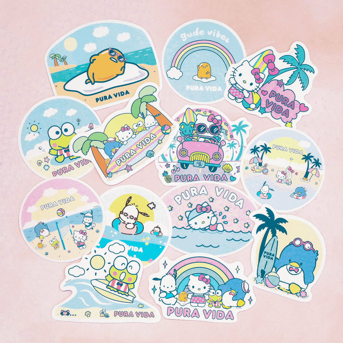 Hello Kitty Surf Sticker