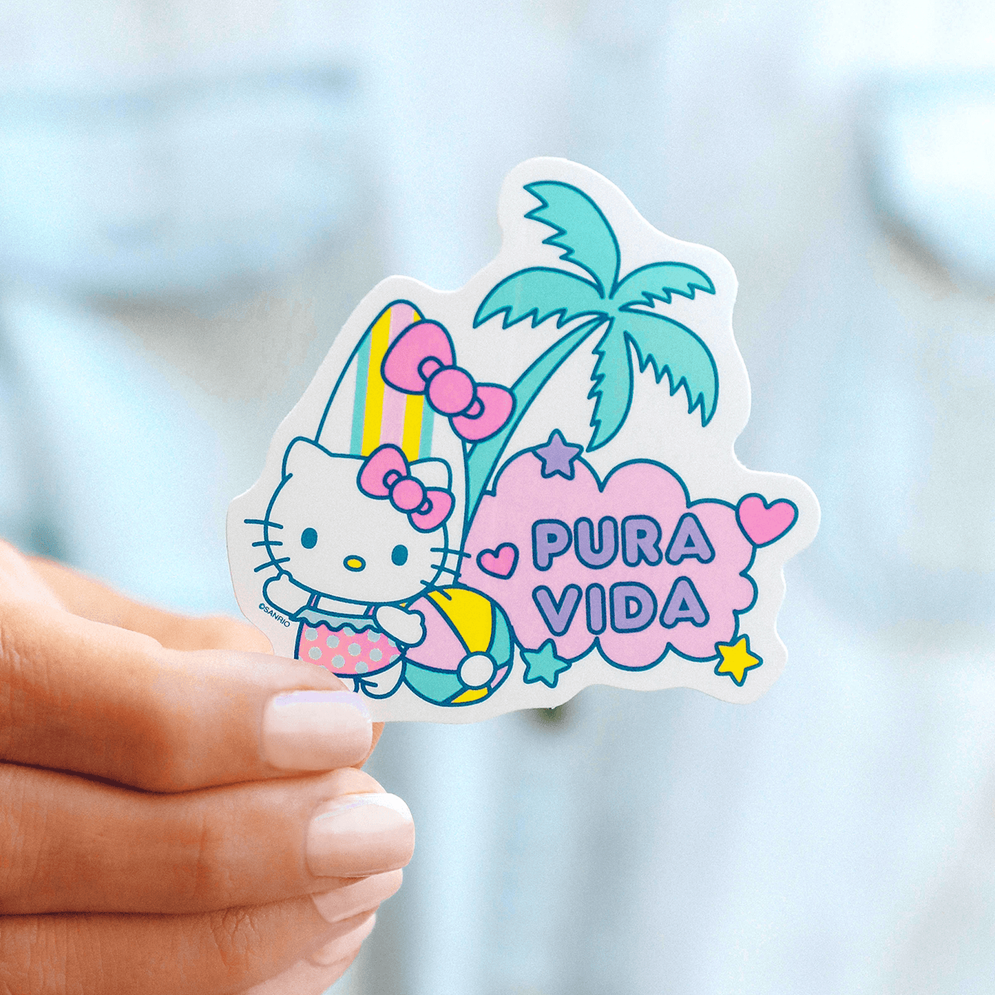 Hello Kitty Surf Sticker