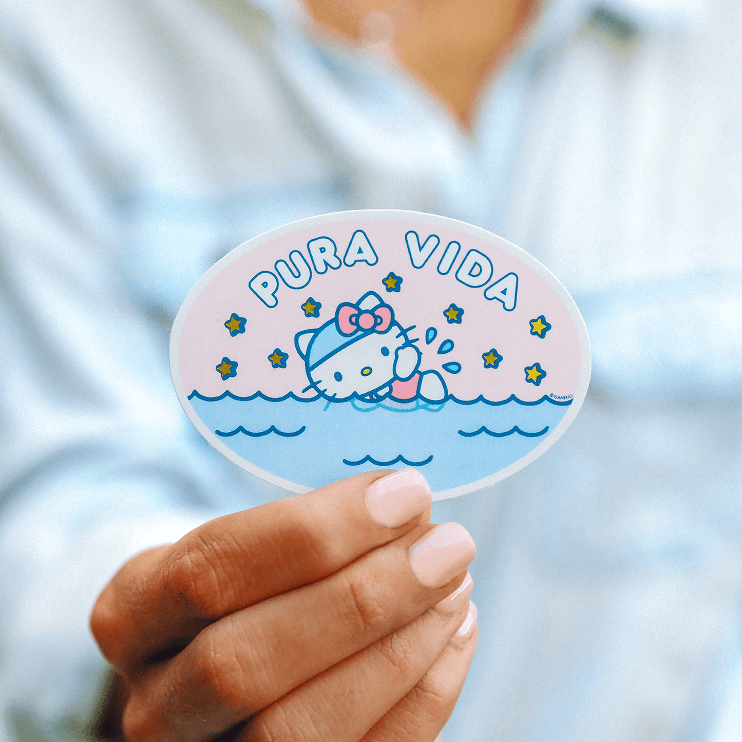 Hello Kitty Swimming Sticker