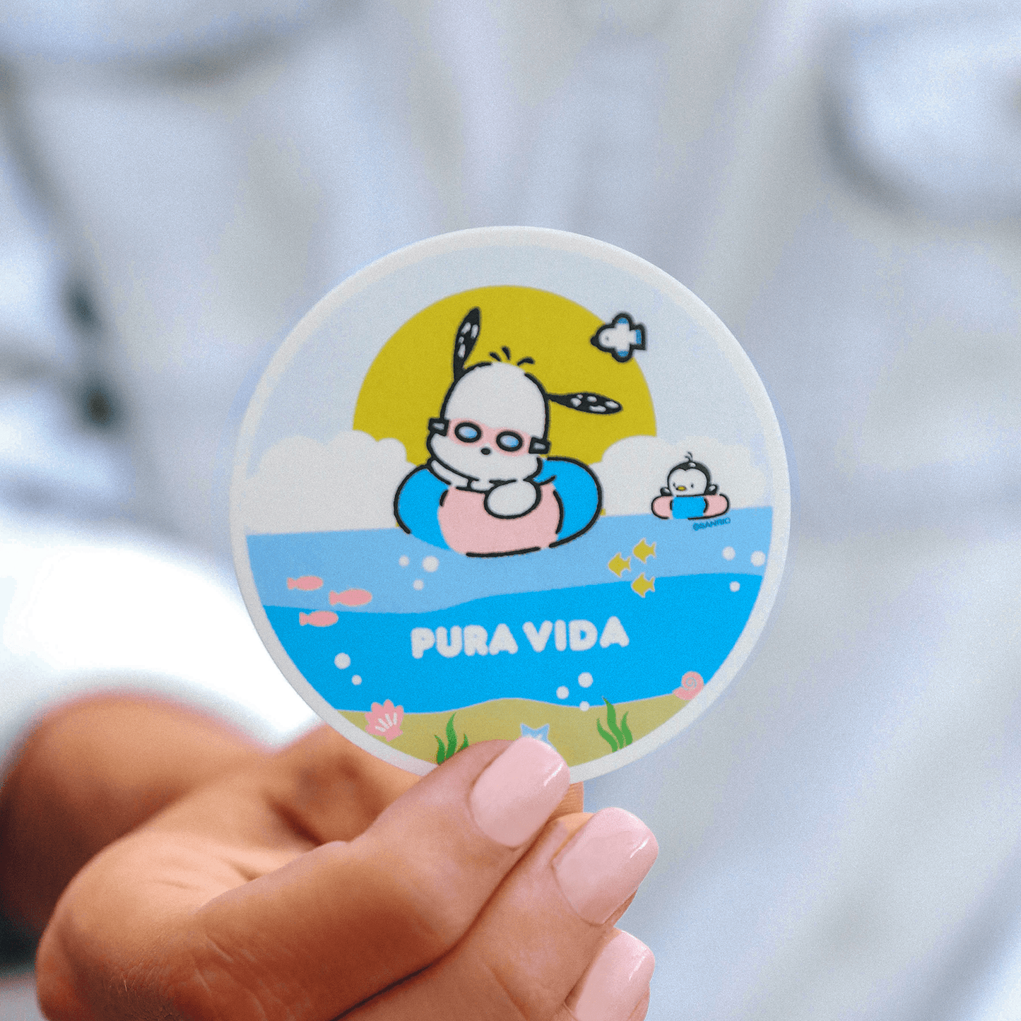 Pochacco Swimming Sticker