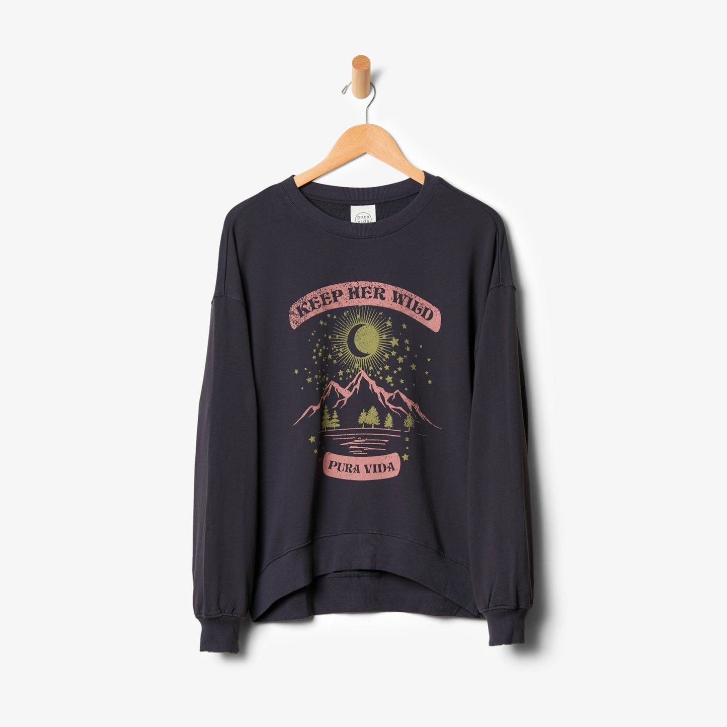 Keep Her Wild Oversized Crew Fleece