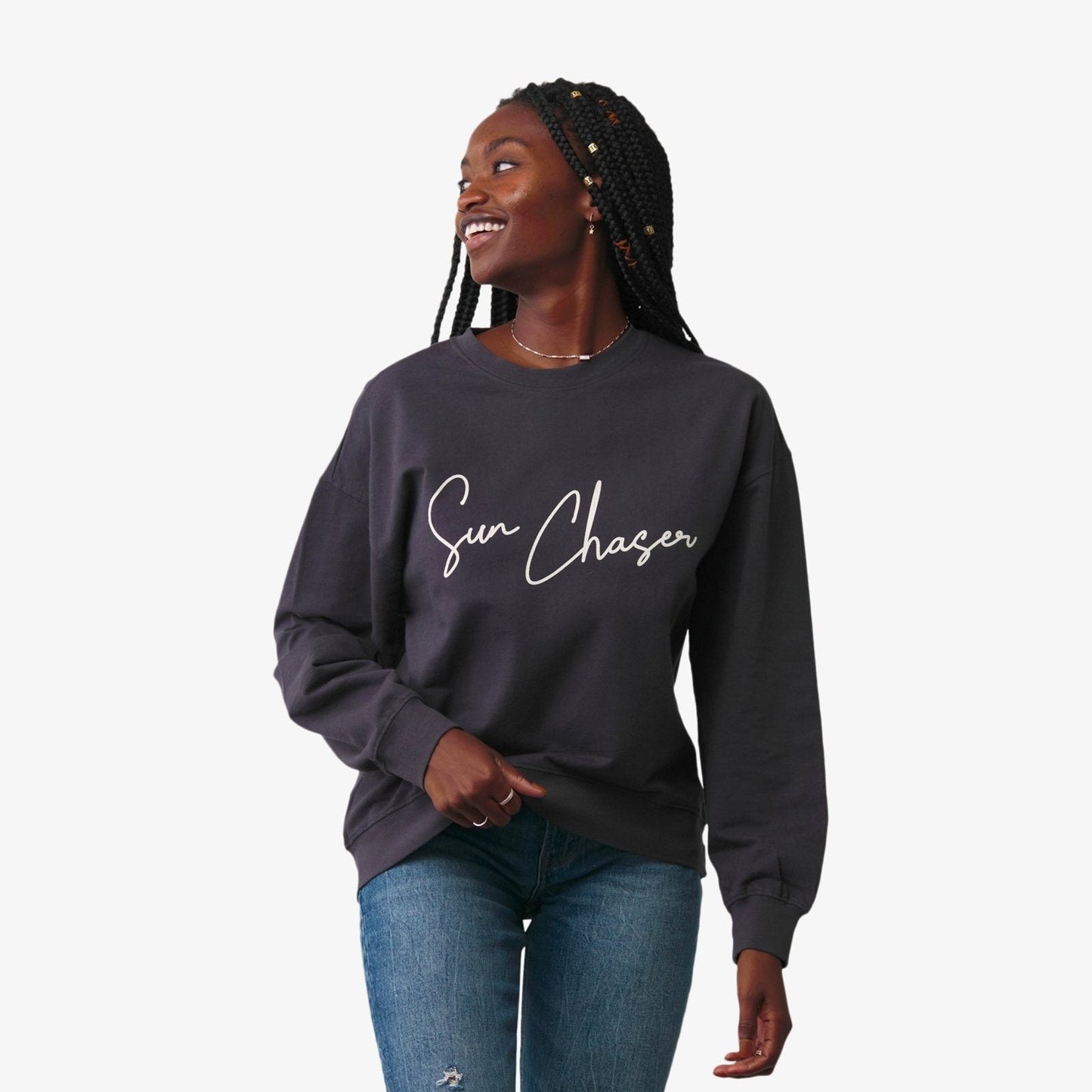 Sun Chaser Oversized Crew Fleece