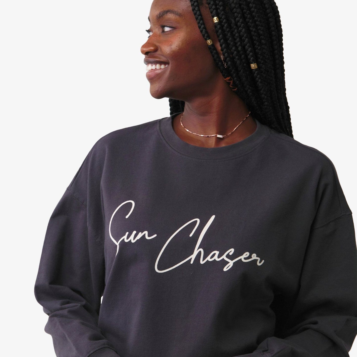Sun Chaser Oversized Crew Fleece