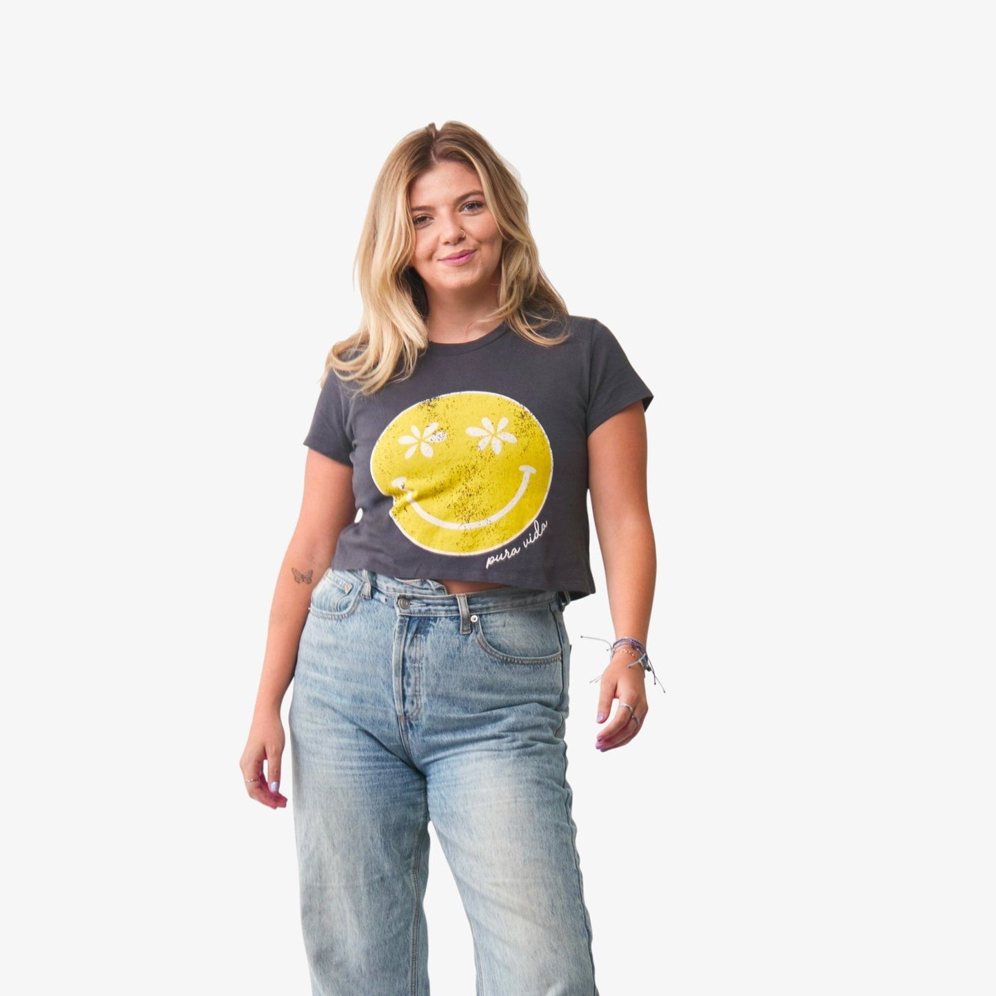 Smiley Crop Tee