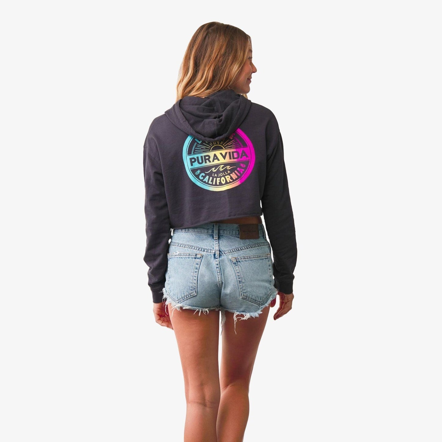 Live Free Crop Hoodie