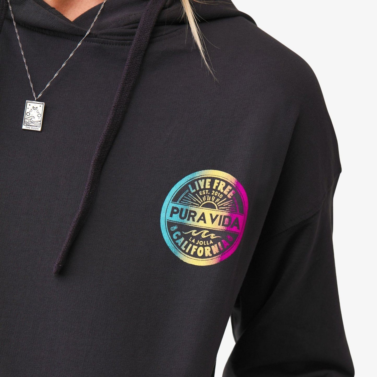Live Free Crop Hoodie