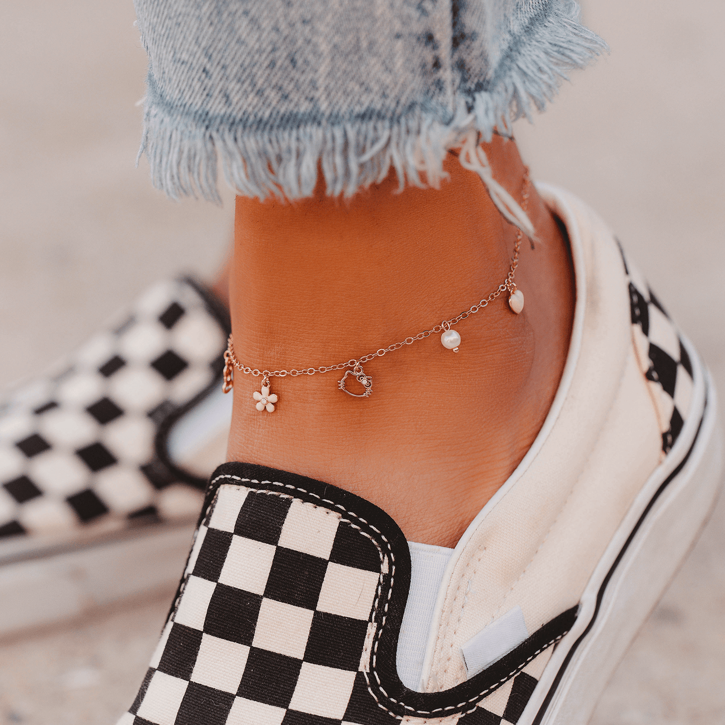 Hello Kitty Charms Chain Anklet