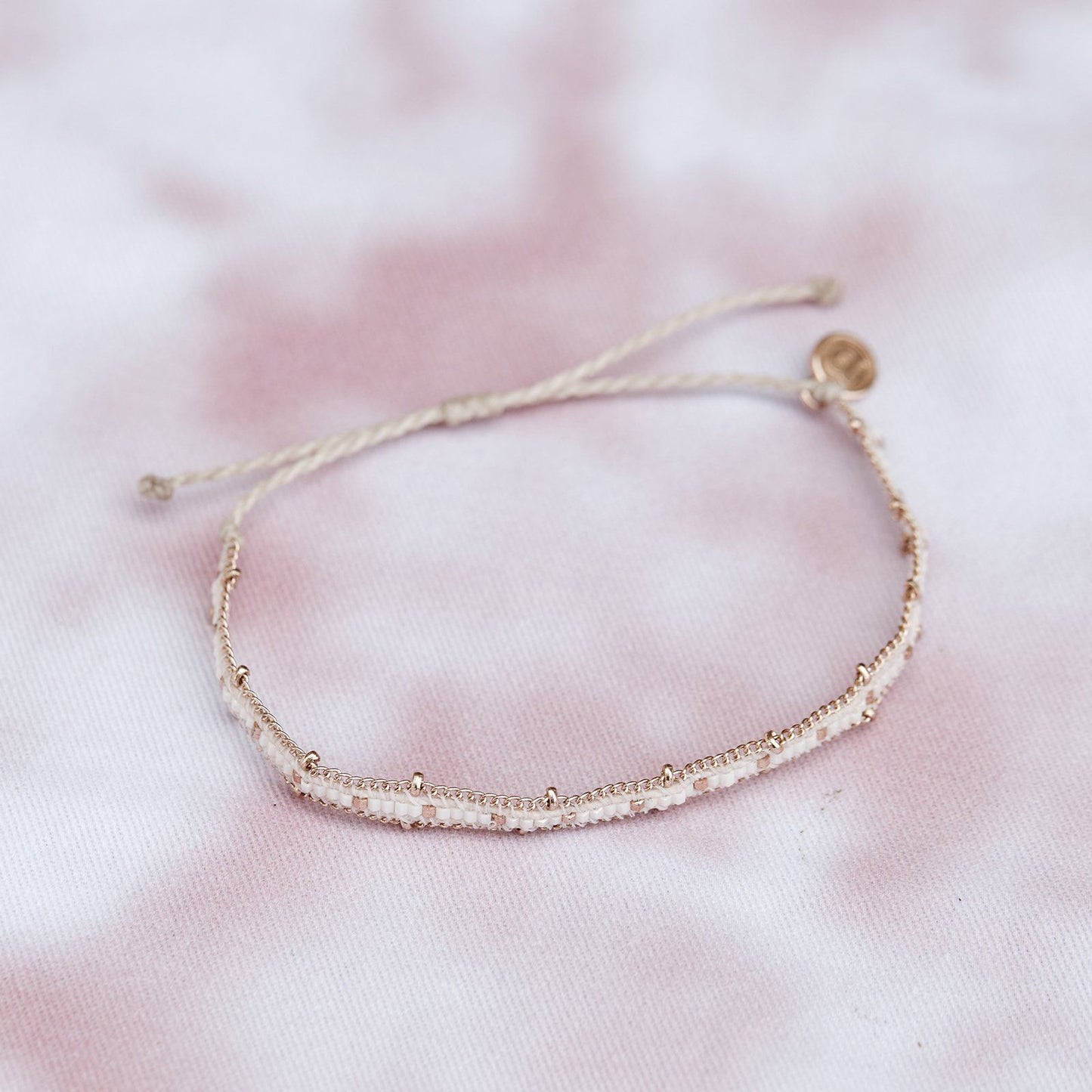 Seed Bead and Chain Bracelet