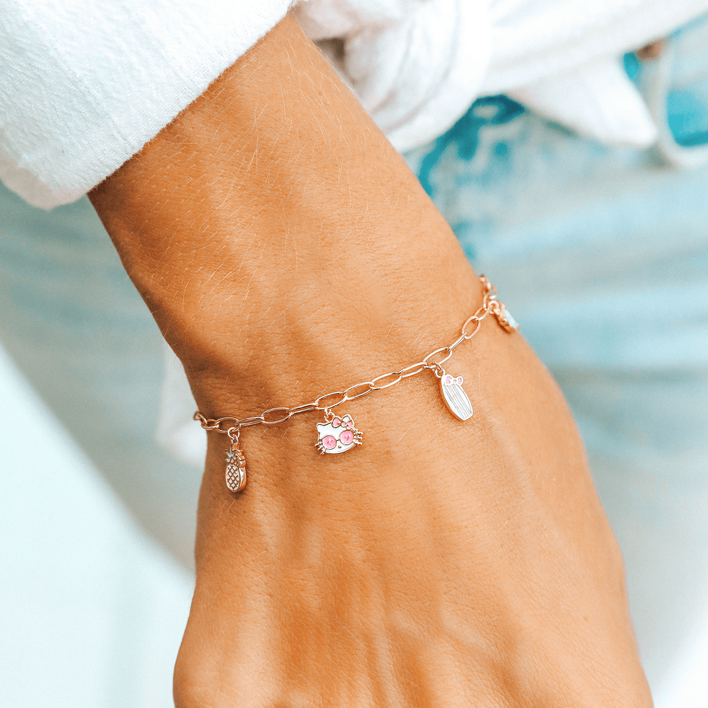 Hello Kitty Charms Chain Bracelet