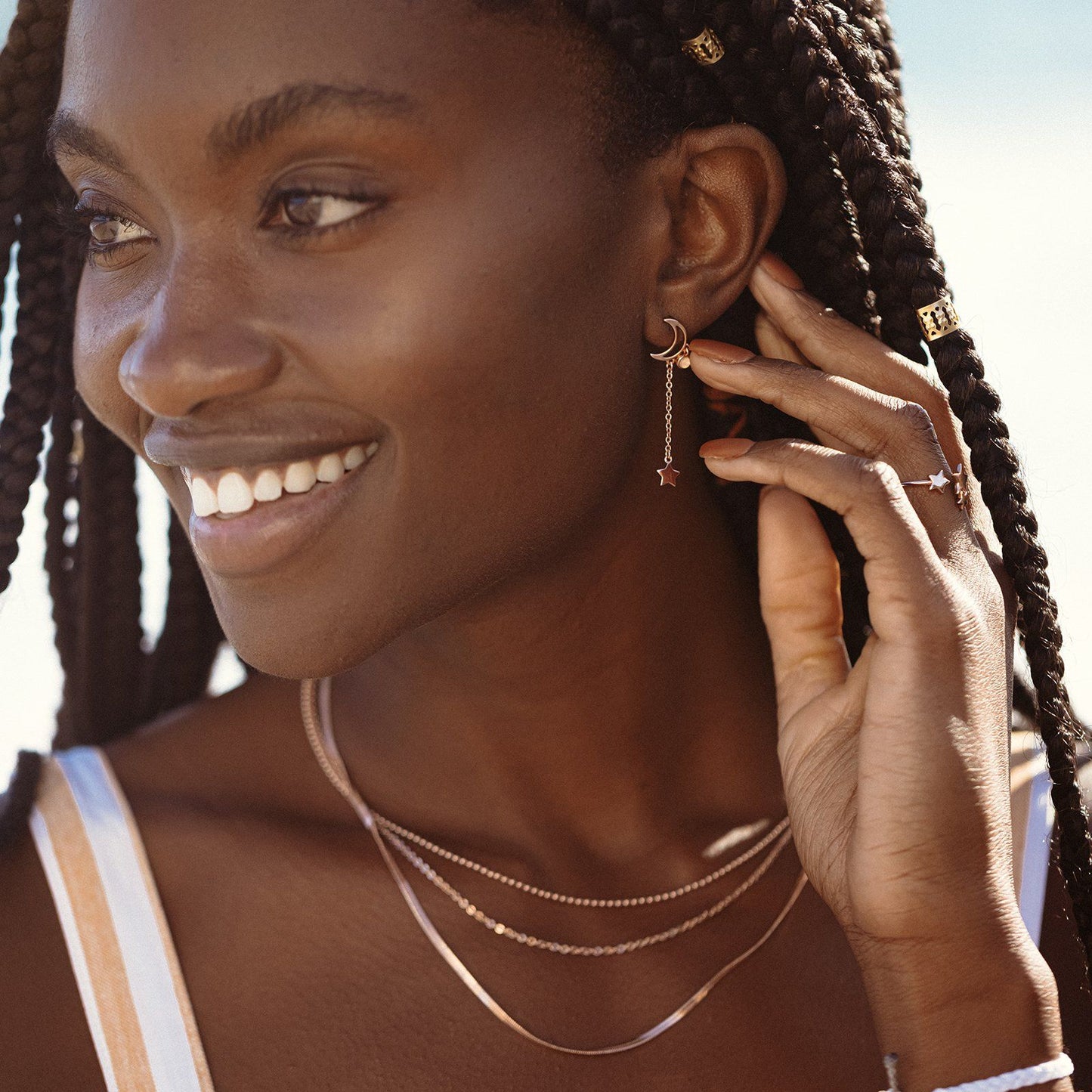 Milky Way Drop Earrings