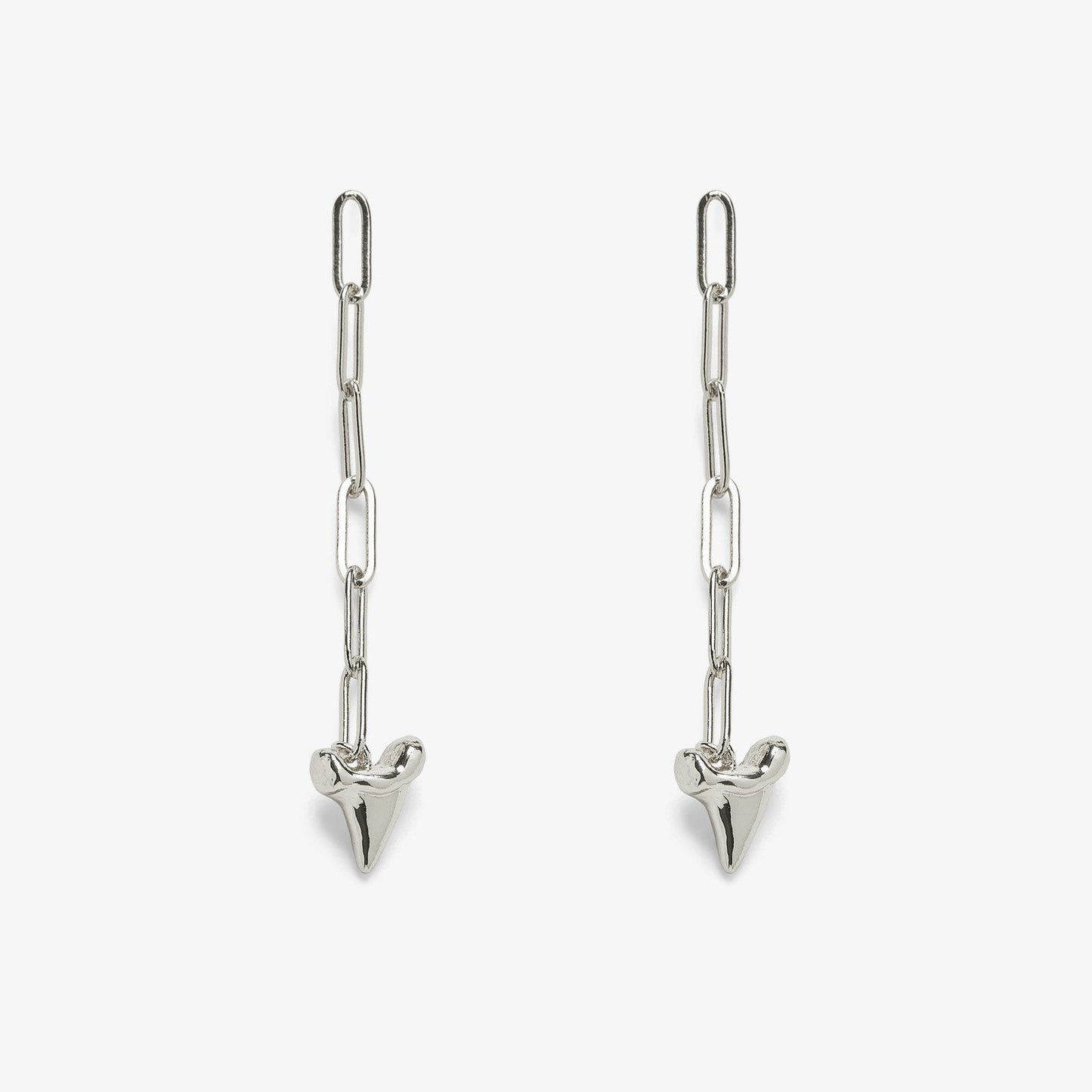 Shark Tooth Chain Earrings