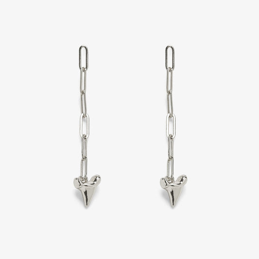 Shark Tooth Chain Earrings