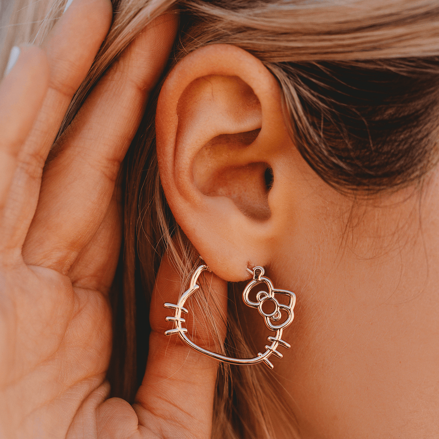Hello Kitty Hoop Earrings
