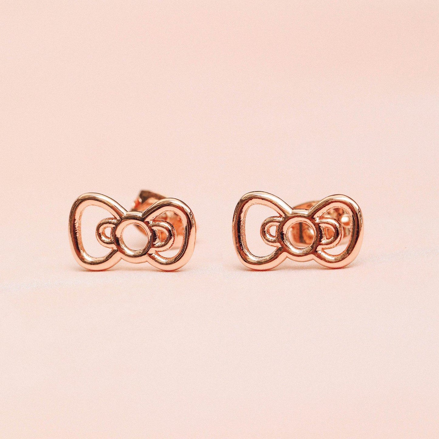 Hello Kitty Bow Stud Earrings
