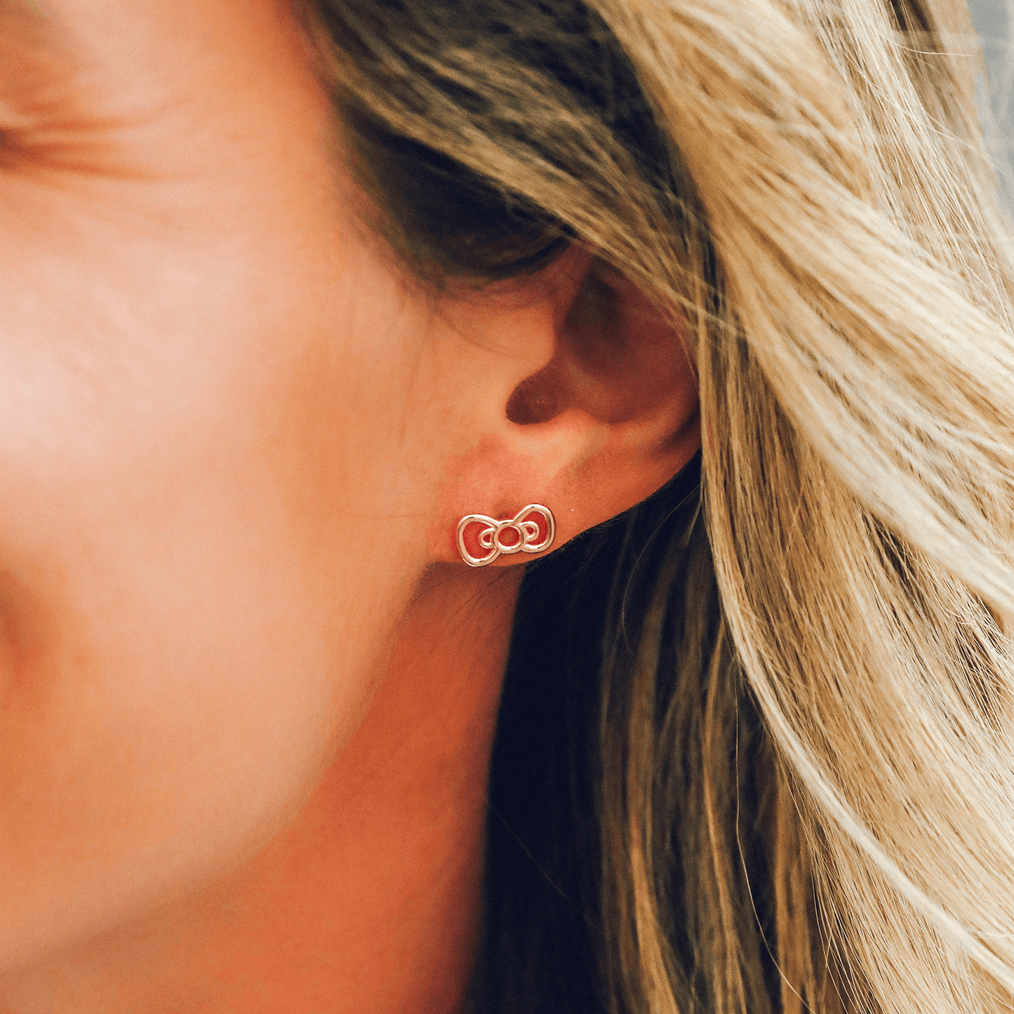 Hello Kitty Bow Stud Earrings