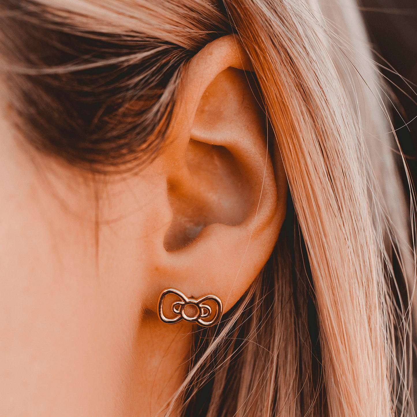 Hello Kitty Bow Stud Earrings