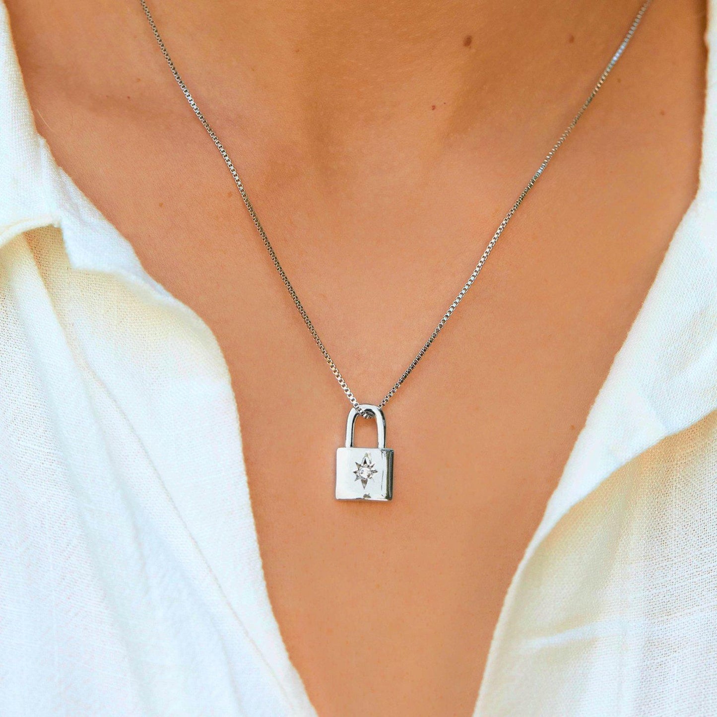 Lock Pendant Necklace
