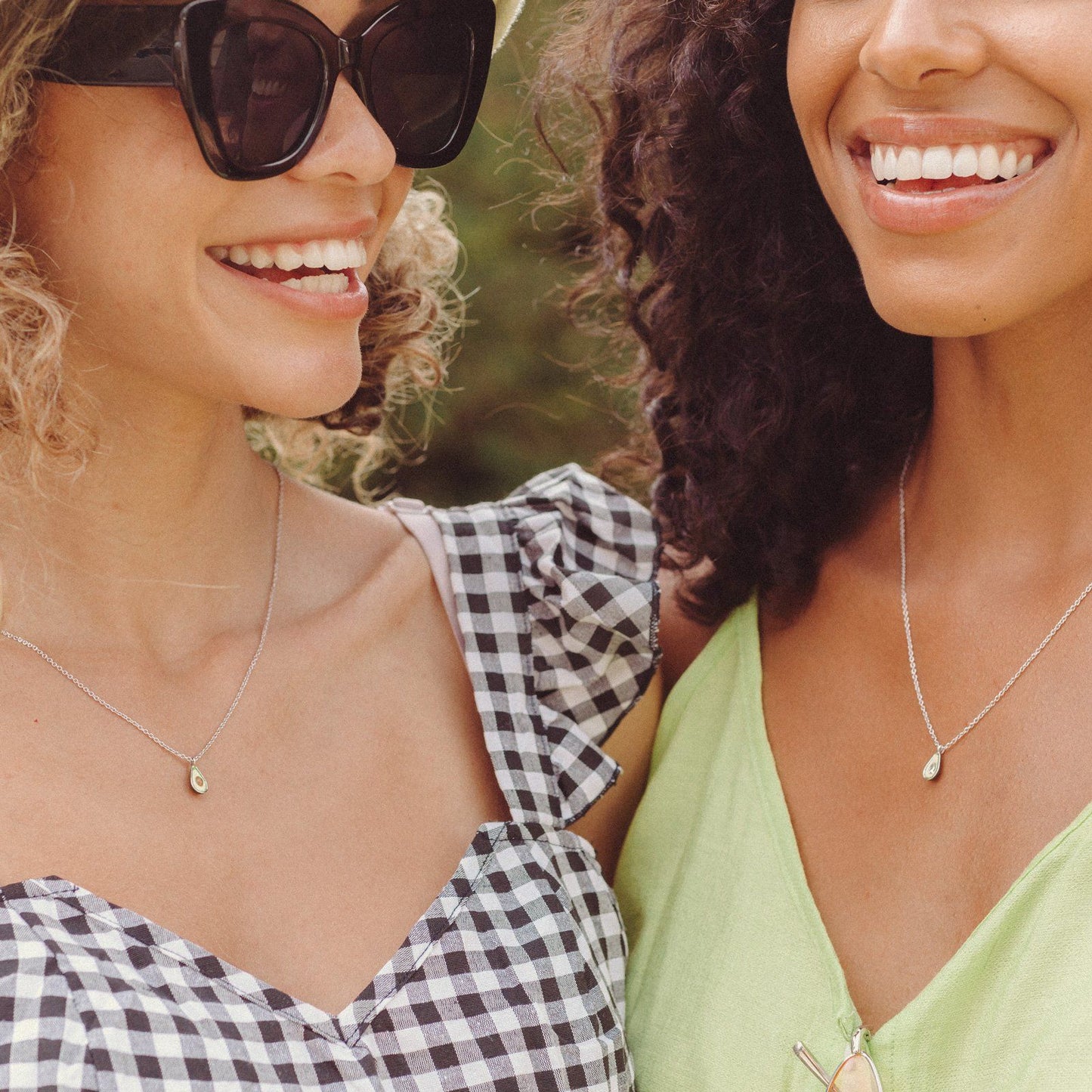 Bff Avocado Necklace Set