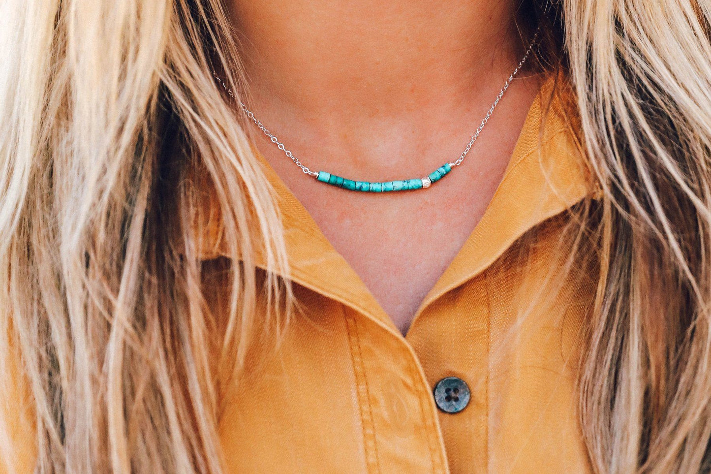 Turquoise Bead Necklace