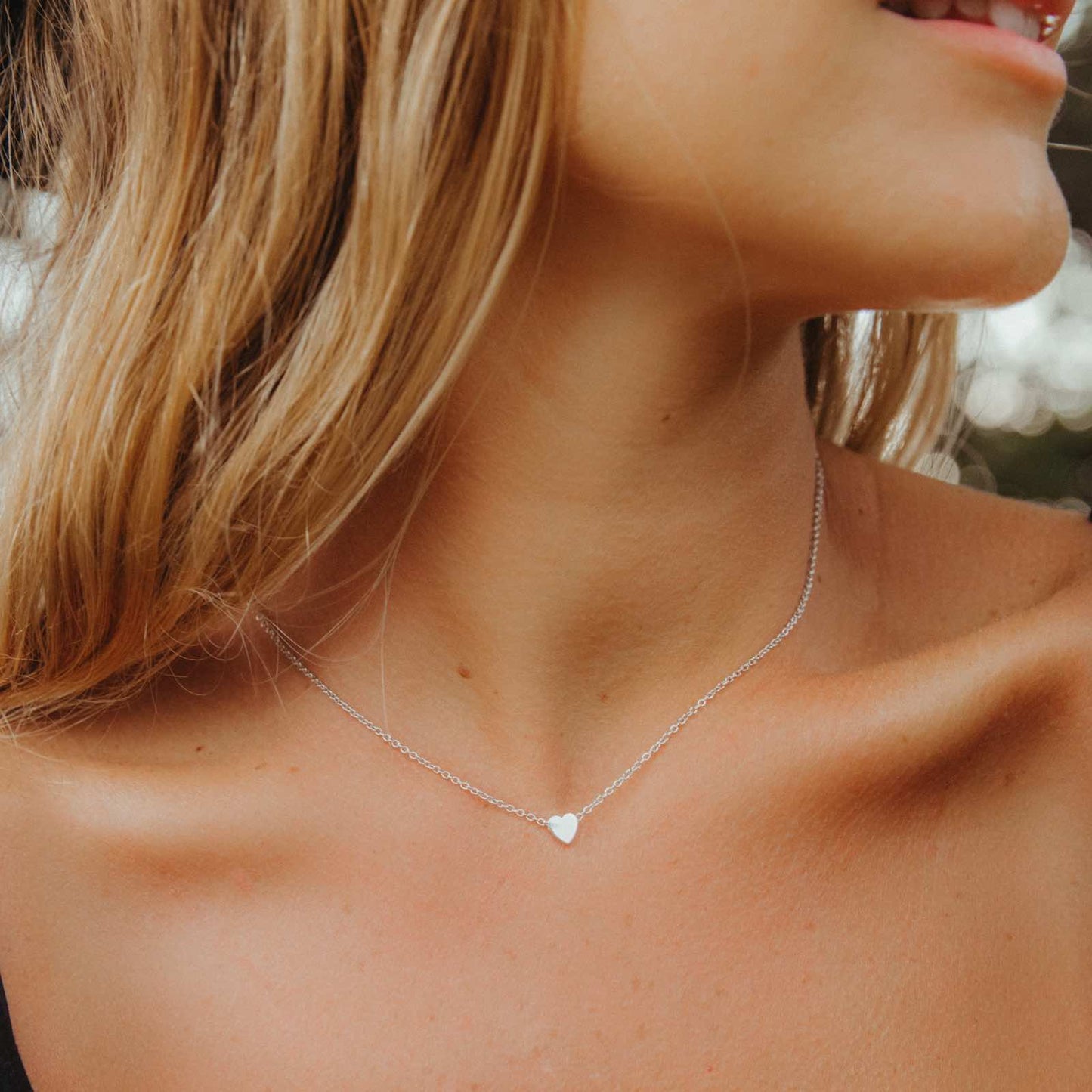 Floating Heart Choker