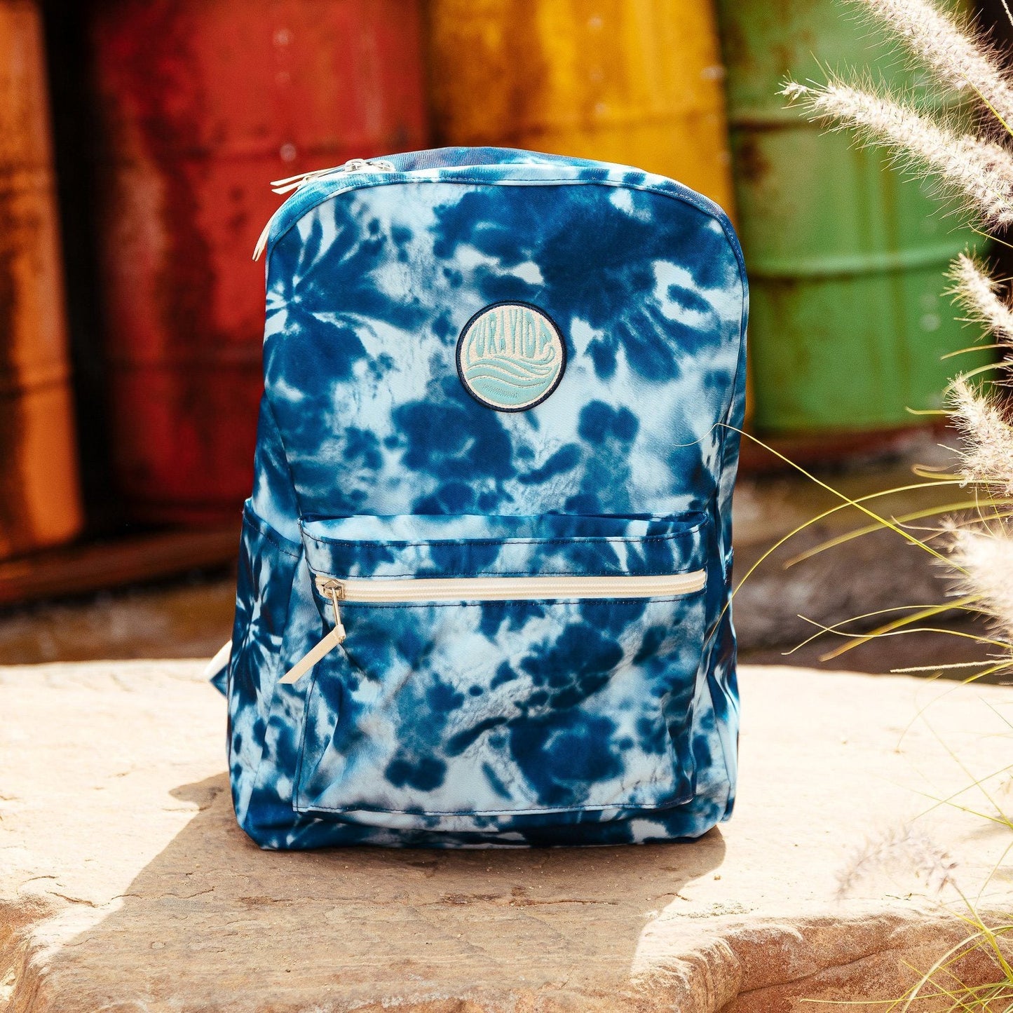 Blue Tie Dye Backpack