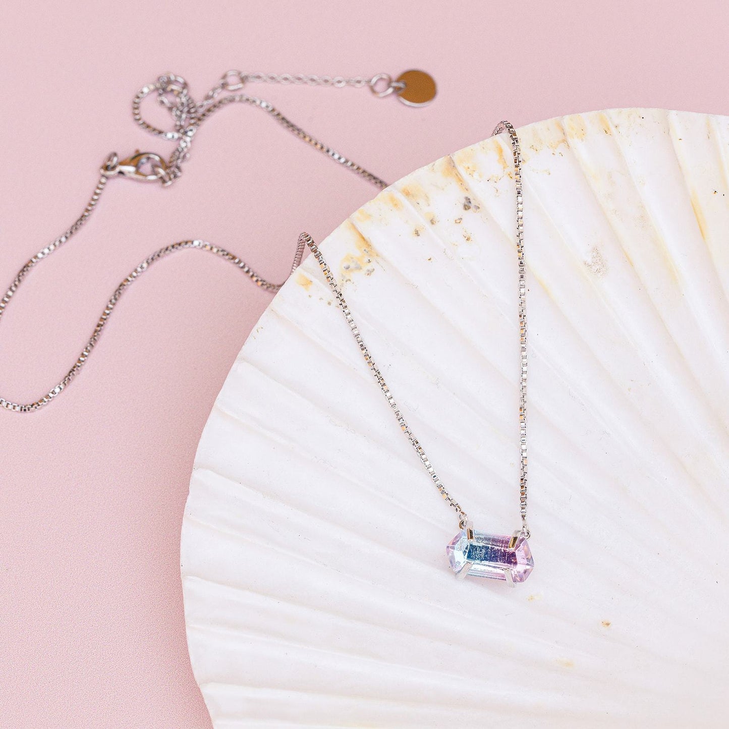 Mermaid Quartz Pendant Necklace